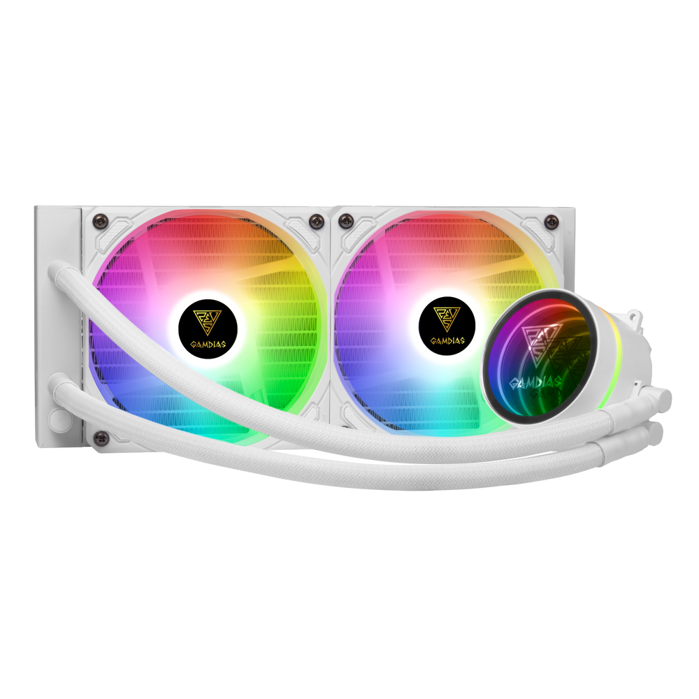 GAMDIAS CHIONE M3-240W WHITE CPU LIQUID COOLER