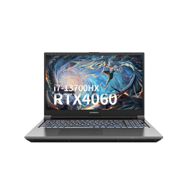 COLORFUL EVOL X15 AT 23-HE76B16512E-G-SC | MISTY GREY | I7-13700HX | 16GB DDR5 | 512SSD | RTX 4060 | 15.6" QHD DISPLAY 165HZ | WINDOWS 11 HOME | GAMING LAPTOP