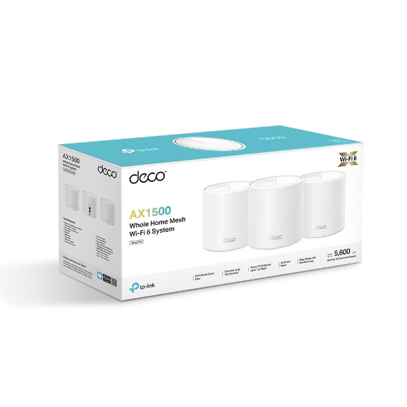 TP-LINK DECO X10 AX1500 WHOLE HOME MESH WI-FI 6 SYSTEM
