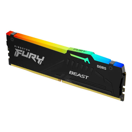 KINGSTON FURY BEAST RGB 8GB DDR5 5600MHZ CL40 XMP DESKTOP MEMORY
