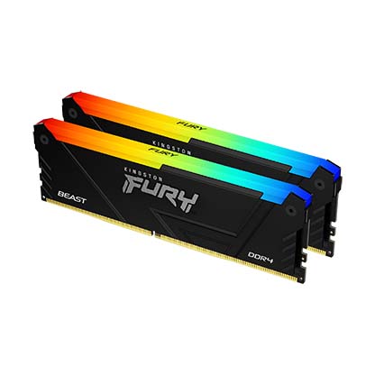 KINGSTON FURY BEAST RGB 8GB 3200MHZ DDR4 CL16 DESKTOP MEMORY