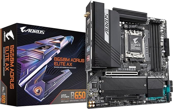 GIGABYTE B650M AOURUS ELITE AX MOTHERBOARD