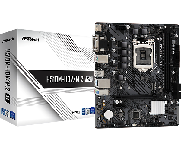 ASROCK H510M-HDV/M.2 SE DDR4 MOTHERBOARD