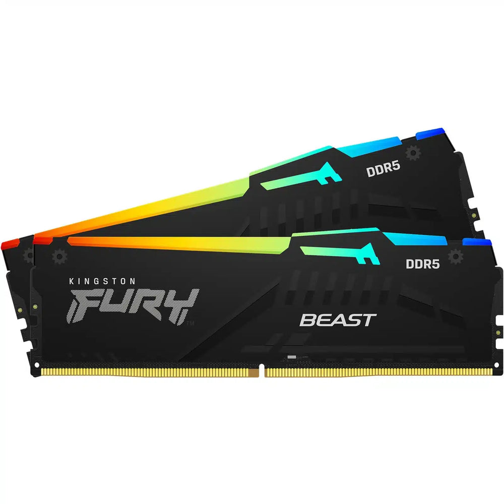 KINGSTON FURY BEAST RGB 32GB (16GX2) DDR5 6800MHZ CL34 XMP DESKTOP MEMORY