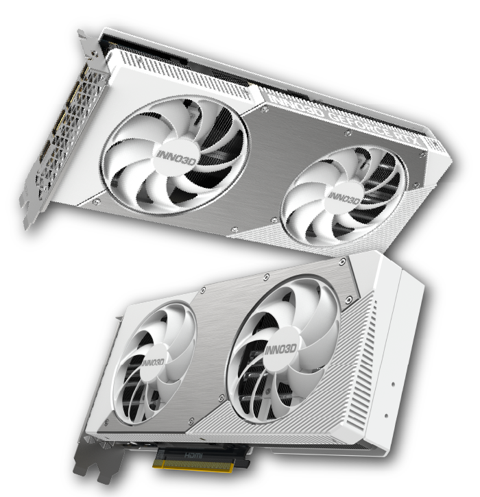 INNO3D GEFORCE RTX 5070 TWIN X2 OC 12GB WHITE GDDR7 GRAPHICS CARD
