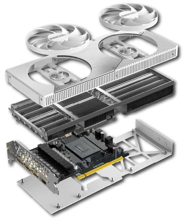 INNO3D GEFORCE RTX 5070 TWIN X2 OC 12GB WHITE GDDR7 GRAPHICS CARD