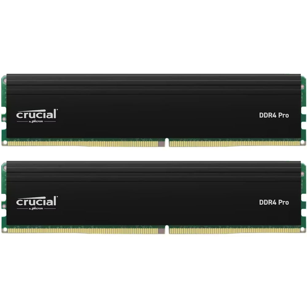 CRUCIAL PRO 32GB Kit (16GBx2) DDR4-3200 MHz CL22 Intel XMP 2.0 MEMORY