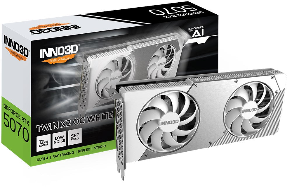 INNO3D GEFORCE RTX 5070 12GB TWIN X2 OC GDDR7 GRAPHICS CARD