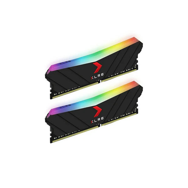 PNY XLR8 GAMING 16GB (8GBX2) DDR4 3200MHZ (PC4-25600) CL16 1.35V RGB BLACK DESKTOP (DIMM) MEMORY