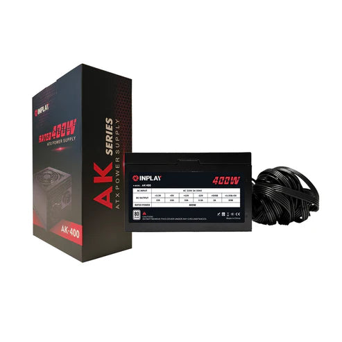 INPLAY AK-400 RATED 400W ATX POWER SUPPLY