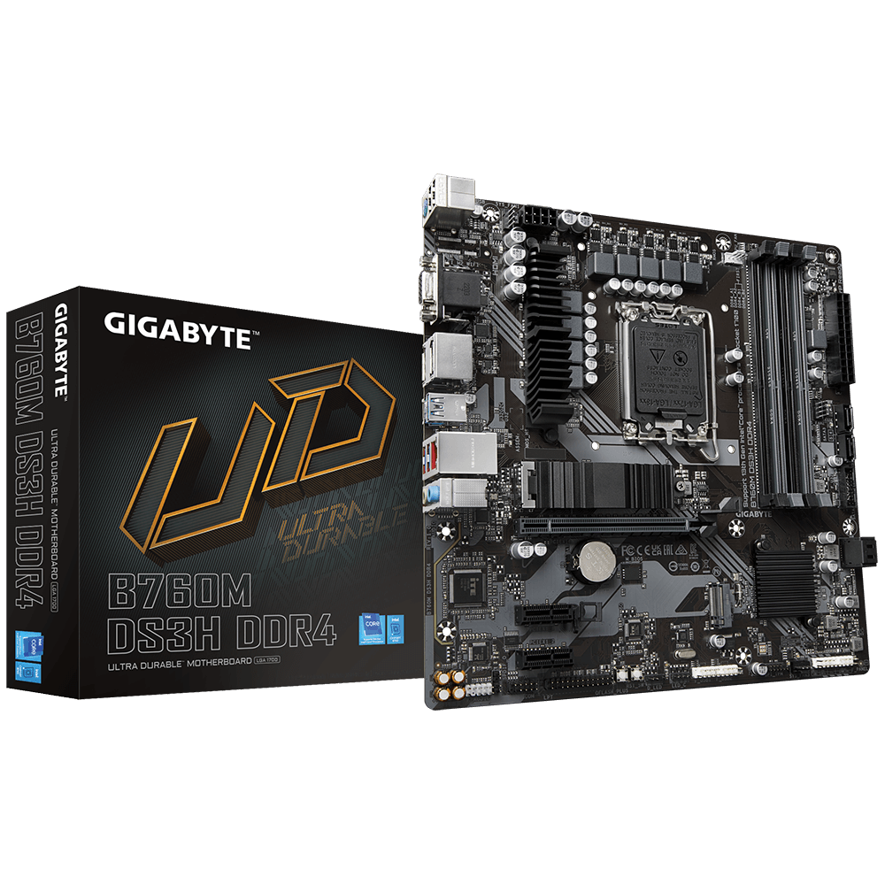 GIGABYTE GA-B760M-DS3H-DDR4 LGA 1700 MOTHERBOARD