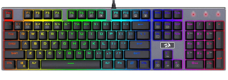 REDRAGON(K556RGB) DEVARAJAS BROWN SWITCH MECHANICAL KEYBOARD
