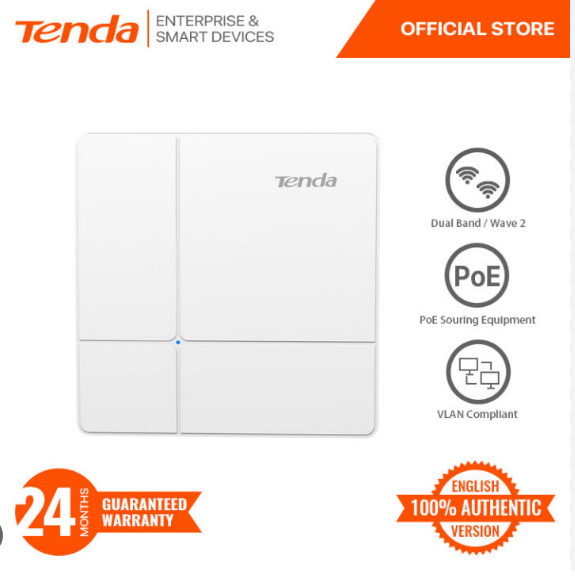 TENDA I24 AC1200 WAVE 2 GIGABIT CEILING ACCESS POINT|DUAL BAND|ROUTER