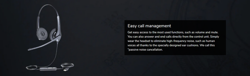 JABRA BIZ 1100 DUO USB WITH NOISE CANCELLING HEADSET