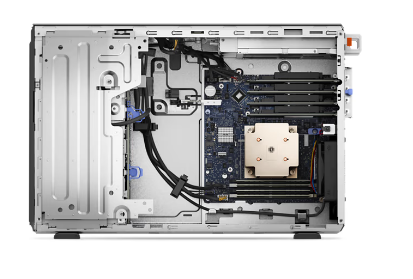 DELL POWEREDGE T350 SERVER (Intel Xeon E-2324G 3.1GHz, 8M Cache, 4C/4T, Turbo (65W), 3200 MT/s//2x 32GB - 2RX8 DDR4 UDIMM 3200MHz ECC/2X 2TB HDD SATA 6Gbps/ PSU 600W Non Redundant 4.5U tower server Dell Windows Server 2022,Standard,16CORE )