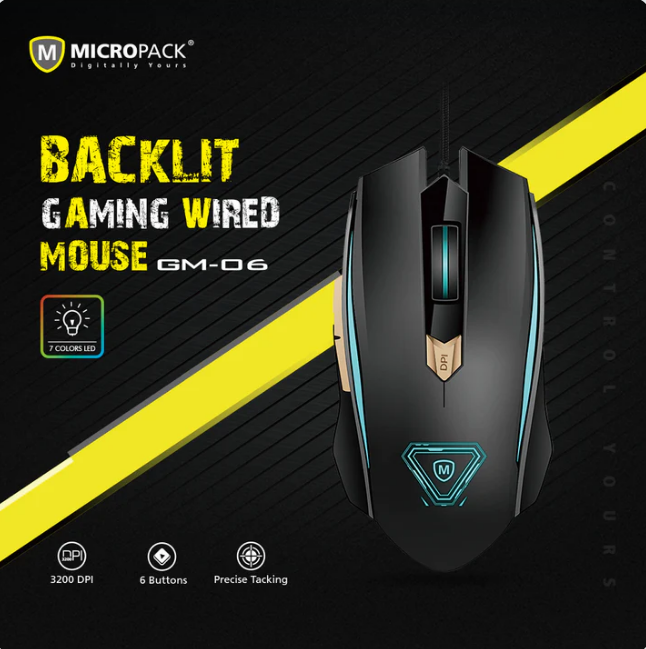 MICROPACK GM06 GAMING WIRED MOUSE