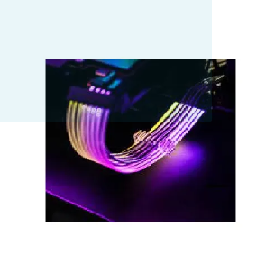 1STPLAYER STEAMPUNK 8-PIN VGA RGB (MC-8PIN-01) PSU SLEEVED EXTENSION CABLE