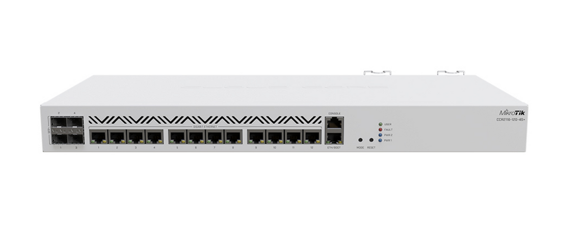 MIKROTIK CCR2116-12G-4S+ CLOUD 16-CORES ETHERNET ROUTER