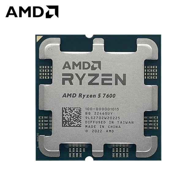AMD RYZEN 5 7600 TRAY TYPE | 6 CORES | 12 THREADS | 5.1 GHZ | SOCKET AM5 DESKTOP PROCESSOR