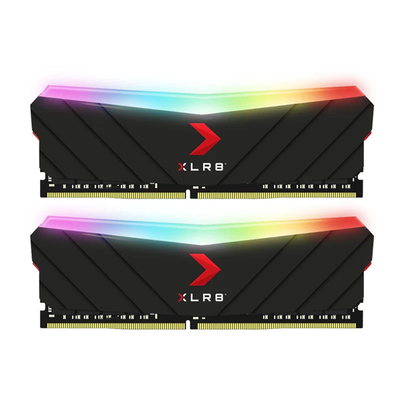 PNY XLR8 GAMING 16GB (8GBX2) DDR4 3200MHZ (PC4-25600) CL16 1.35V RGB BLACK DESKTOP (DIMM) MEMORY