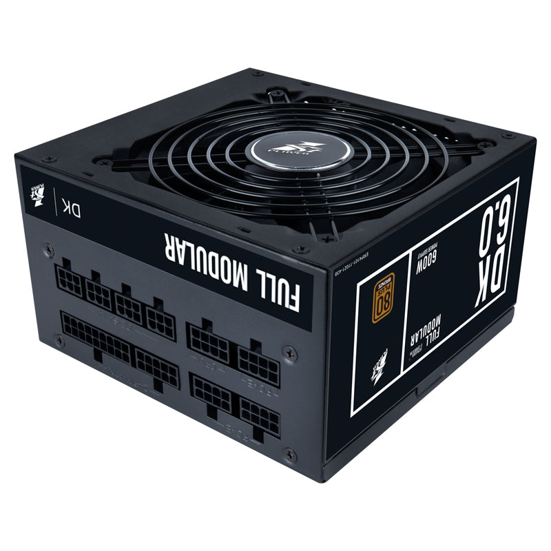 1STPLAYER DK 600W 80+ BRONZE FULL-MODULAR/FLAT CABLES/GAMING PSU (PS-600AX)