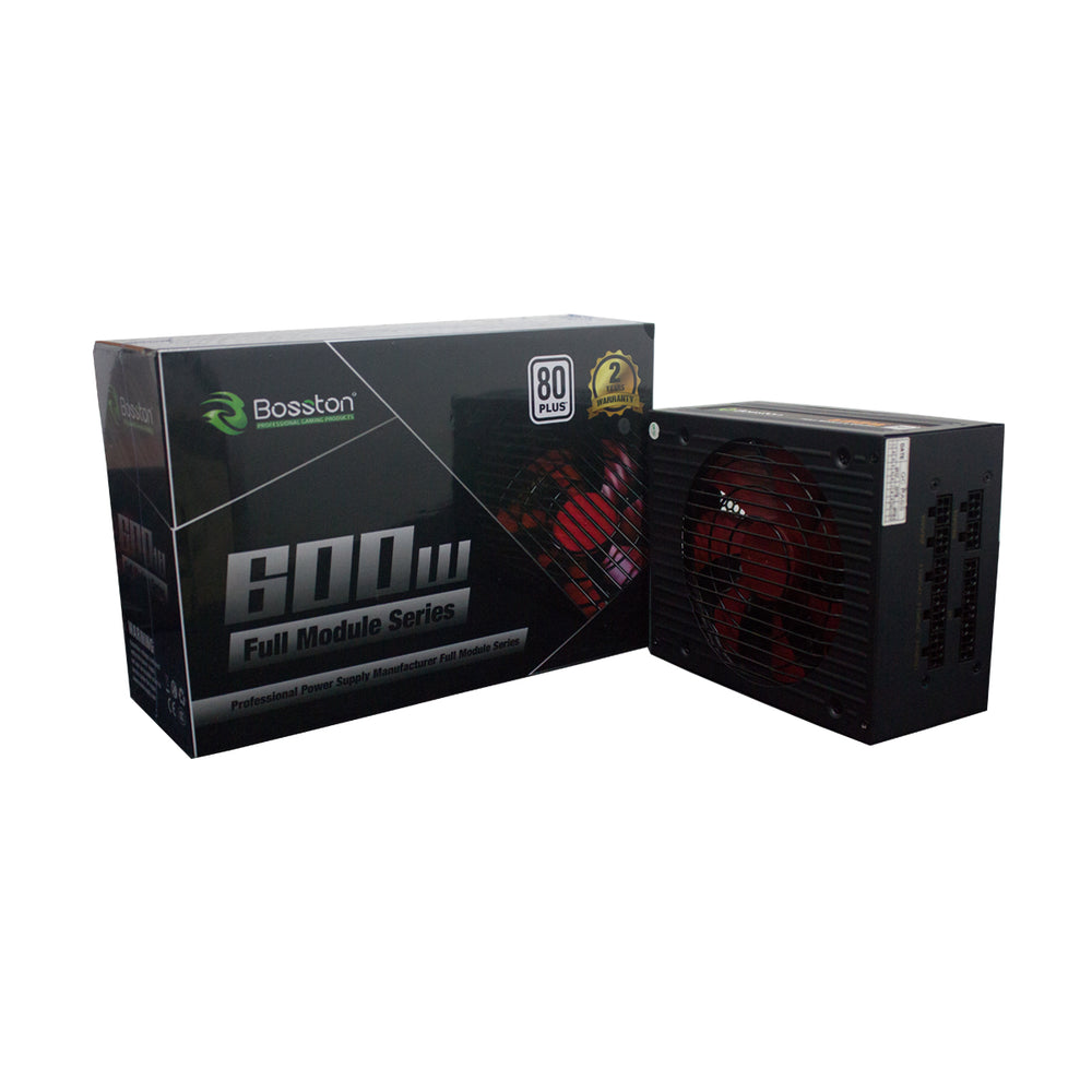 BOSSTON 600WATTS 80+ TRUE RATED FULL MODULAR POWER SUPPLY