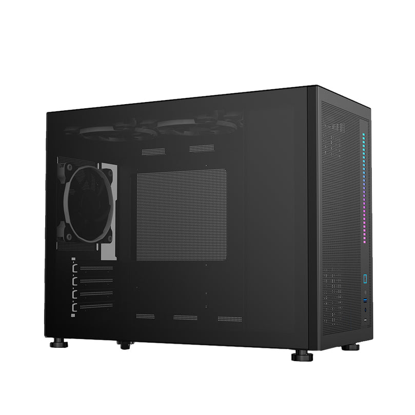 1ST PLAYER MIKU MI6 W/MESH FRONT & TEMPERED GLASS SIDE/ W/USB-C/MATX GAMING CASE