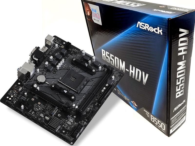 ASROCK B550M-HDV MOTHERBOARD
