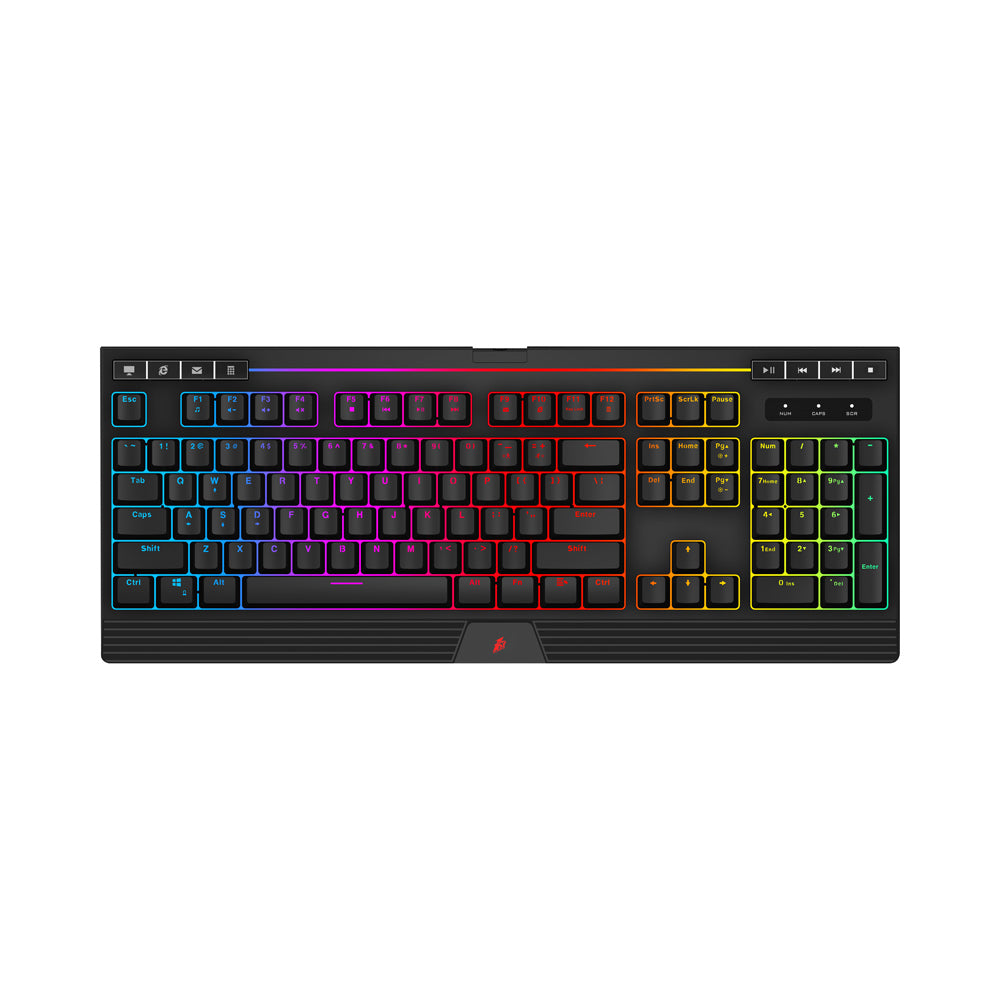 1ST PLAYER DK9.0 RGB GAMING KB + MOUSE + HEADSET + XTND MOUSEPAD KIT USB