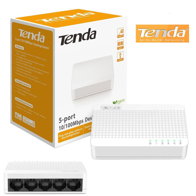 TENDA 5 PORT 100/M MEGABIT SWITCH HUB