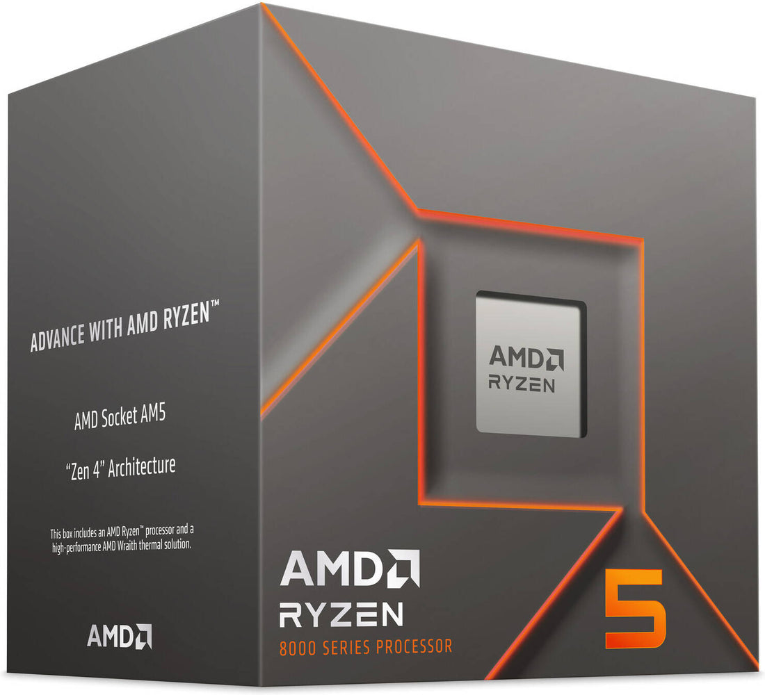 AMD RYZEN 5 8400F | 6 CORES | 12 THREADS | 4.7 GHZ UP TO | SOCKET AM5 DESKTOP PROCESSOR