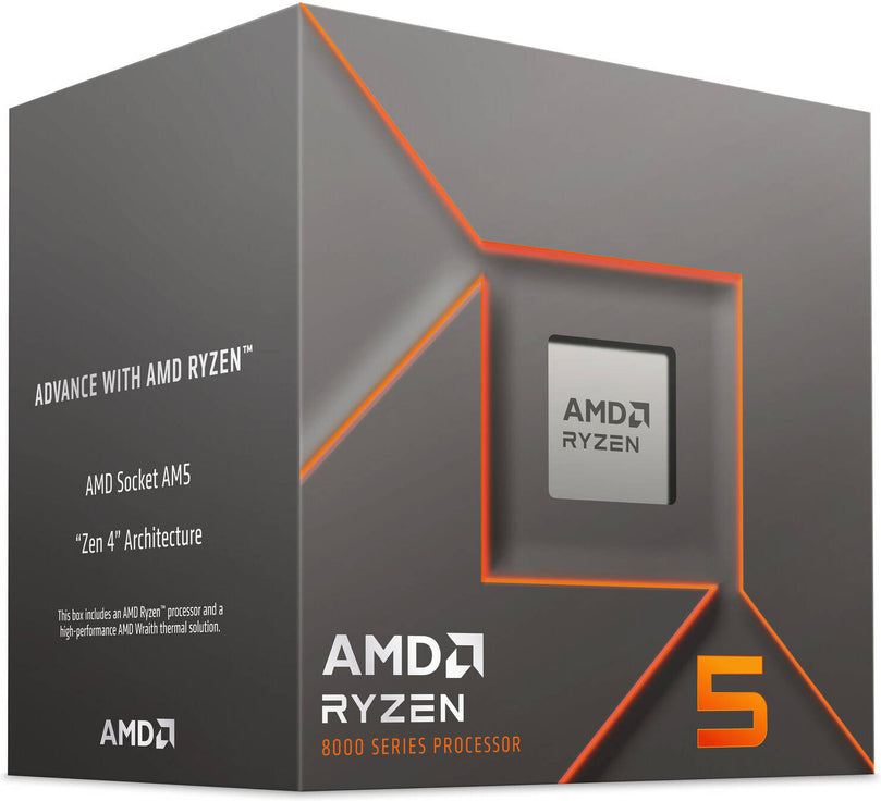 AMD RYZEN 5 8400F | 6 CORES | 12 THREADS | 4.7 GHZ UP TO | SOCKET AM5 DESKTOP PROCESSOR