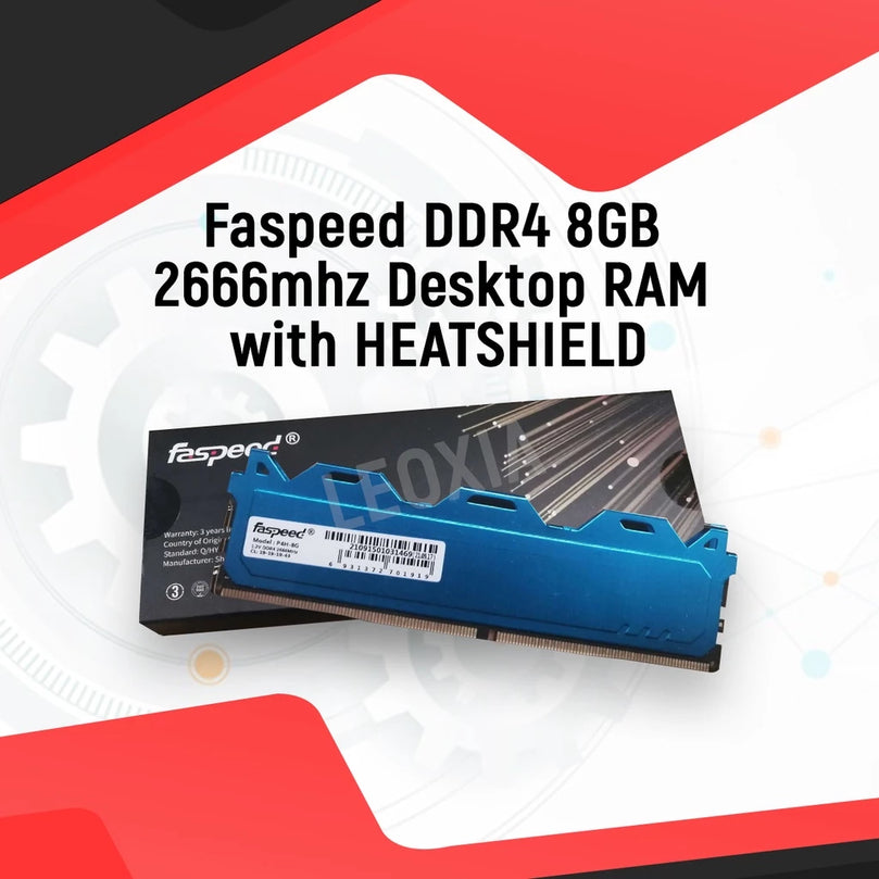 FASPEED 8GB DDR4 2666MHZ WITH HEATSHIELD DESKTOP MEMORY