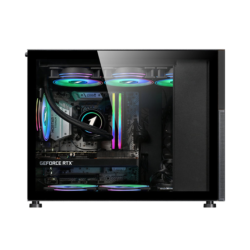 1STPLAYER MIKU MI6-EV MESH W8" IPS LCD-SCREEN/TG/M-ATX GAMING CASE