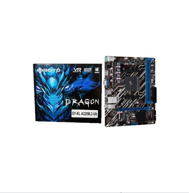 SOYO SY-KL A320M-VH AM4 | HDMI + VGA PORT MOTHERBOARD