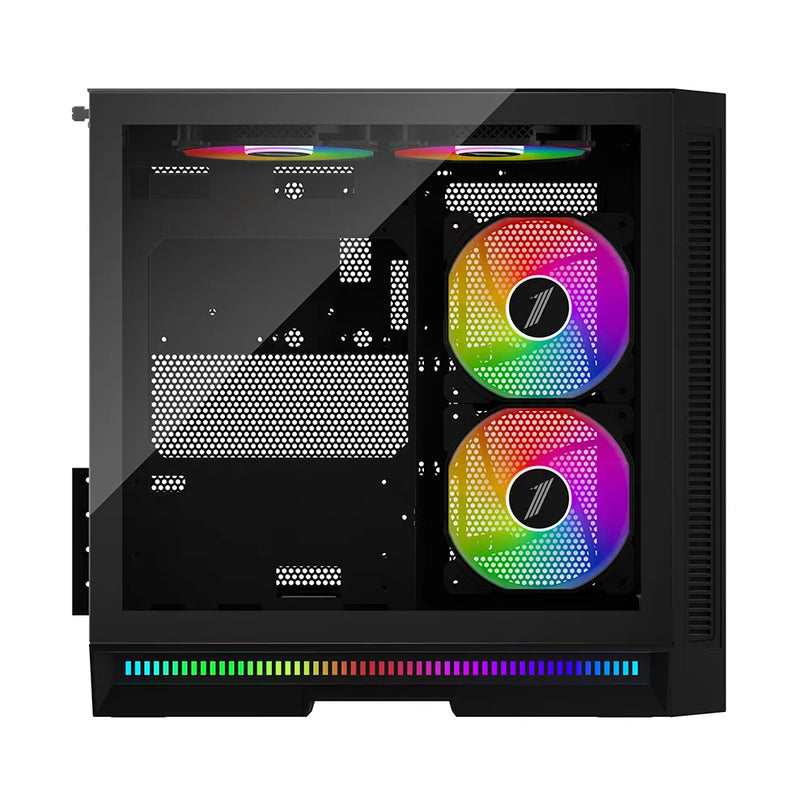 1STPLAYER STEAMPUNK SP6 W ARGB TG-SIDE M-ATX MESH MID-TWR GAMING CASE