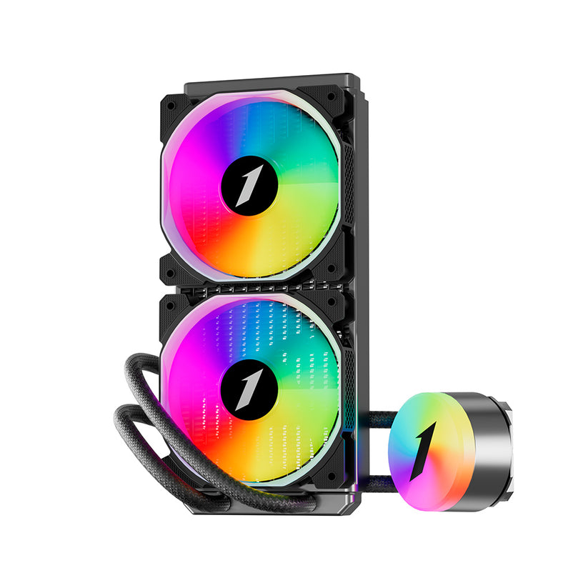 1STPLAYER THUNDERSTORM TS2 240 RGB AM5LGA17XX 2*120MM AIO CPU LIQUID COOLER