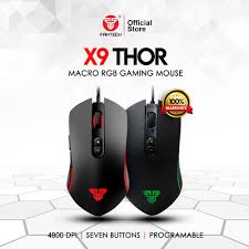 FANTECH THOR X9 WIRED MACRO RGB 4800DPI 7 BUTTONS GAMING MOUSE