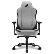 SHARKOON SGS40 FABRIC GRY BLACK/GREY FABRIC 75MM WHEELS GAMING CHAIR