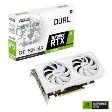 ASUS DUAL GEFORCE RTX 3060Ti WHITE OC EDITION 8GB GDDR6X GRAPHICS CARD
