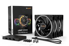BE QUIET LIGHT WINGS BL077 120MM PWM HI-SPEED - ARGB LED BLACK TRIPLE PACK CASE FAN