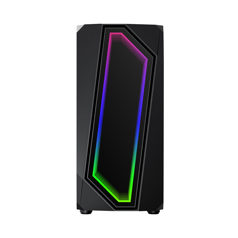 1STPLAYER INFINITE SPACE IS6 MID-TOWER GAMING CASE W/ LED STRIP FRONT/TG-SIDE/ATX
