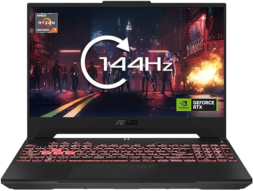 ASUS TUF GAMING A15 FA507NV-LP051W | 15.6INCH FHD 144HZ | AMD R7 7735HS | 8GB RAM | 512GB SSD | NVIDIA GEFORCE RTX 4060 8GB | WIN11 | LAPTOP