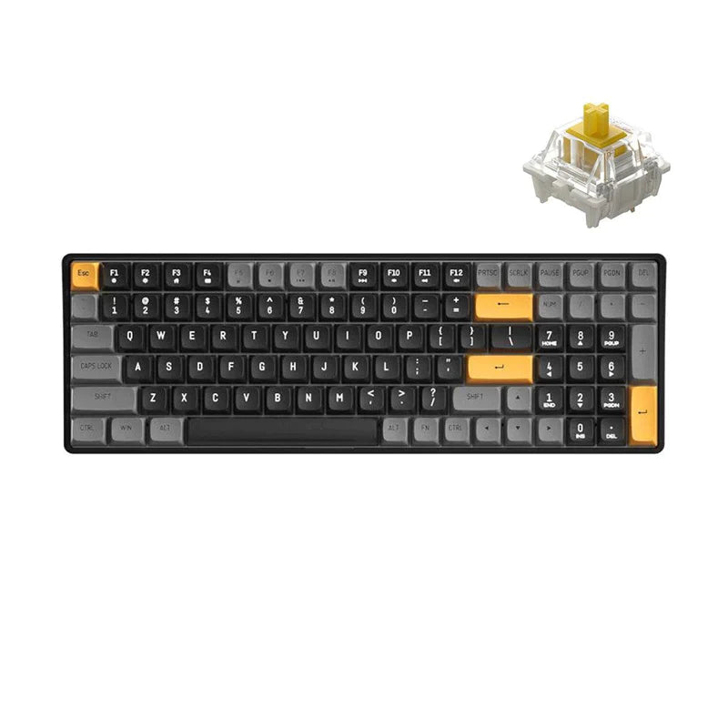 DARKFLASH GD100 KEYBOARD BROWN SUGAR YELLOW SWITCH MECHANICAL KEYBOARD