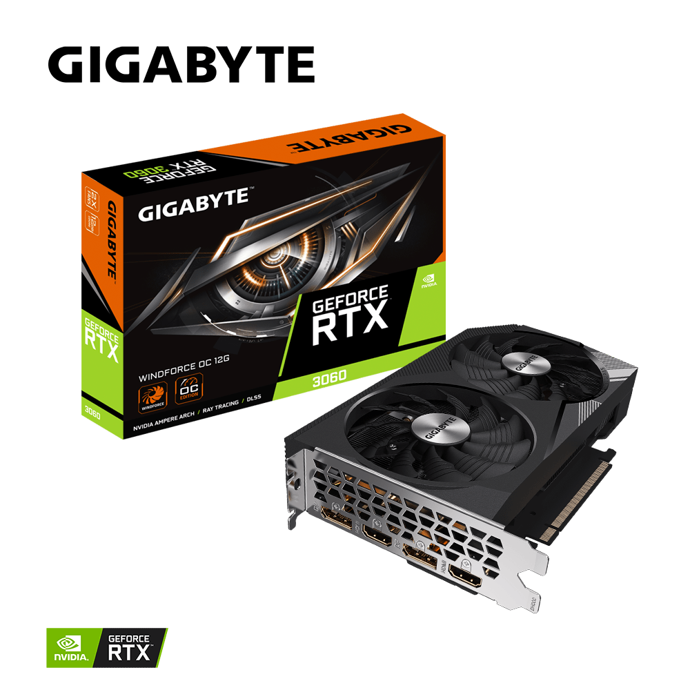 GIGABYTE GEFORCE RTX 3060 WINDFORCE OC 12GB GRAPHICS CARD