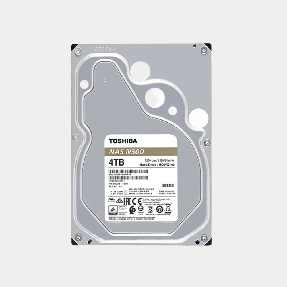 TOSHIBA N300 4 TB 3.5" 7200RPM 128MB SATA HDD