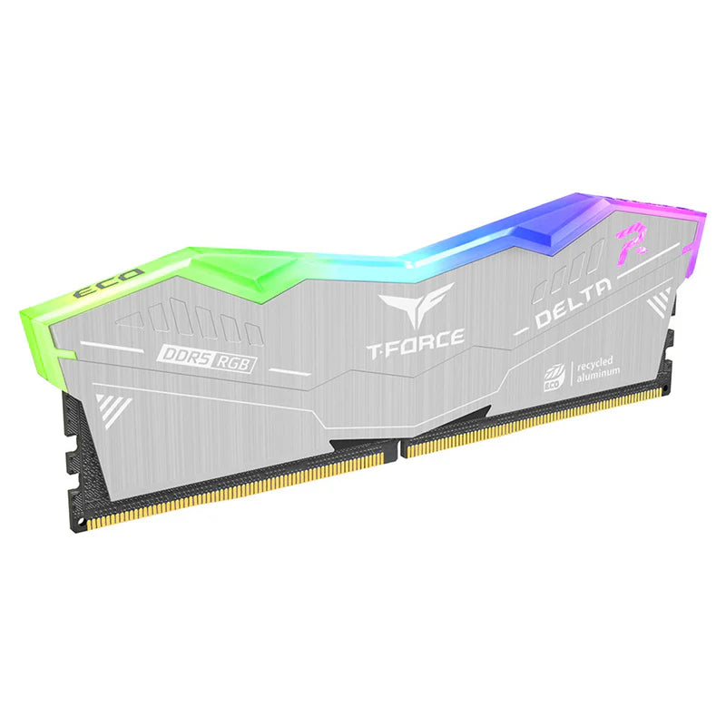 TEAMGROUP T-FORCE DELTA RGB ECO 32GB (16GBx2) 6000MHZ DDR5 CL38 EXPO DESKTOP MEMORY