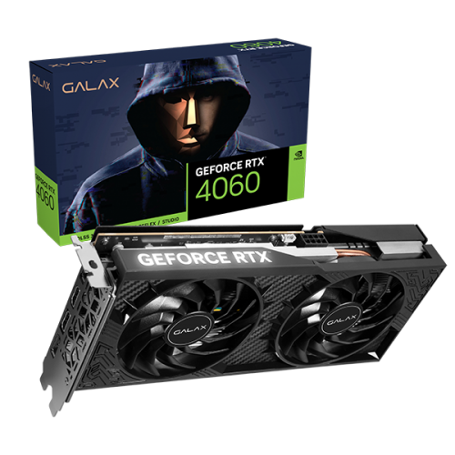GALAX GEFORCE RTX 4060 1-Click OC 2X 8GB GDDR6 128-bit |DP3|HDMI 2.1|DLSS 3* GRAPHICS CARD
