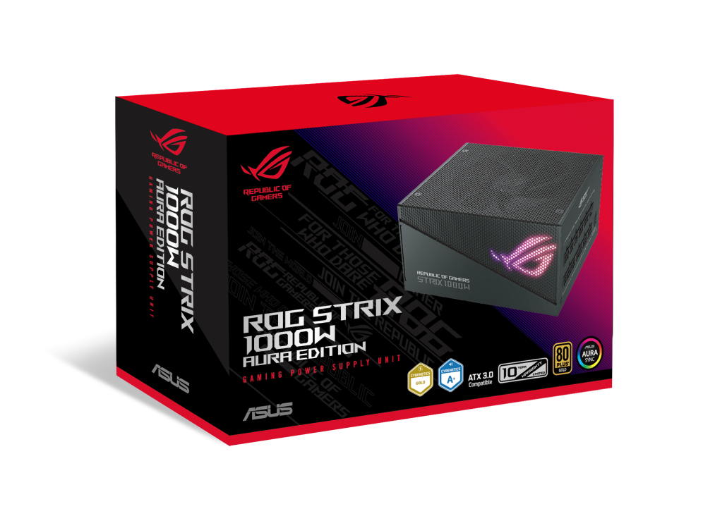 ASUS ROG STRIX AURA 1000G 1000WATTS 80+ GOLD POWER SUPPLY
