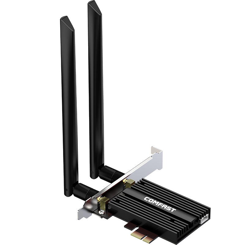 COMFAST CF-AX180 PRO 1800MBPS DUAL-BAND WI-FI 6 + BLUETOOTH 5.2 PCI-E WIRELESS ADAPTER